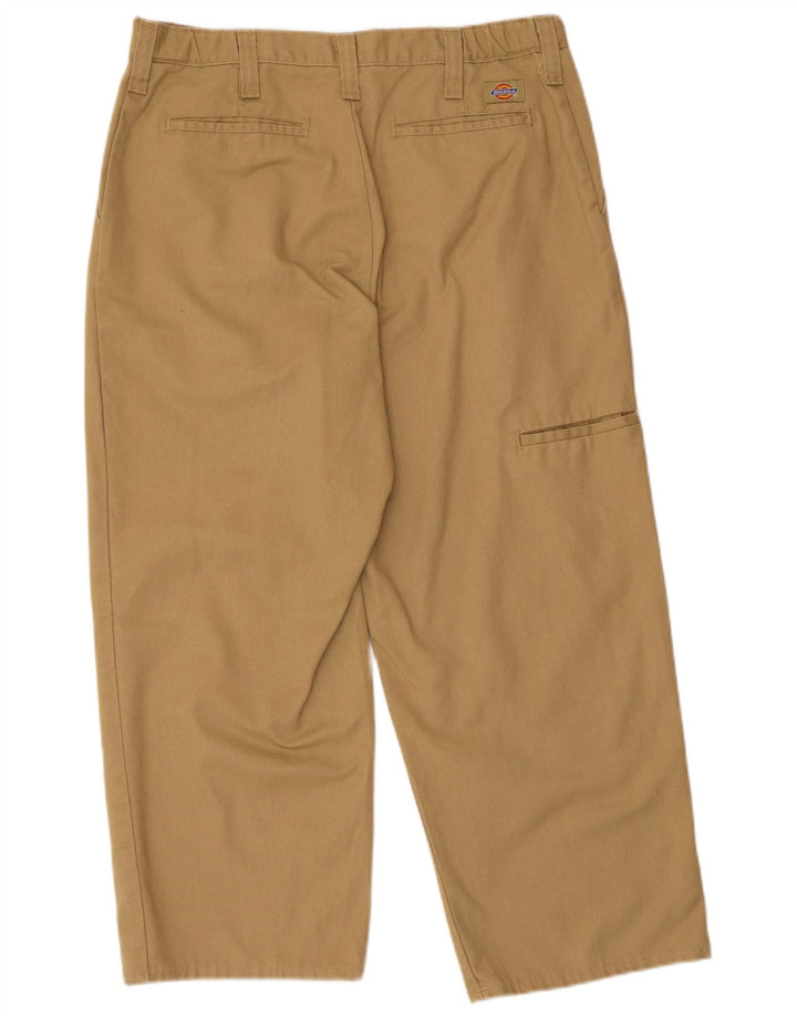 Pantaloni cargo dritti da uomo Dickies W34 L26 poliestere beige