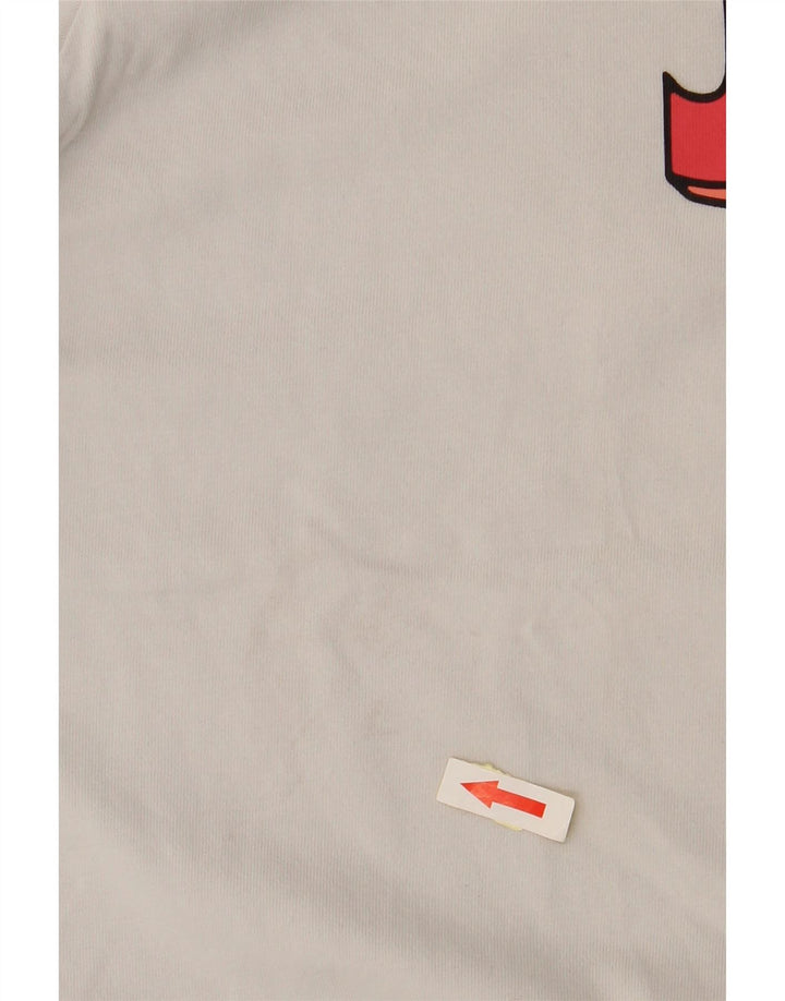 T-shirt grafica da uomo NIKE Top grande in cotone bianco sporco