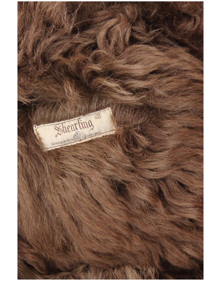 Shearling Cappotto in montone da donna IT 48 XL Shearling marrone