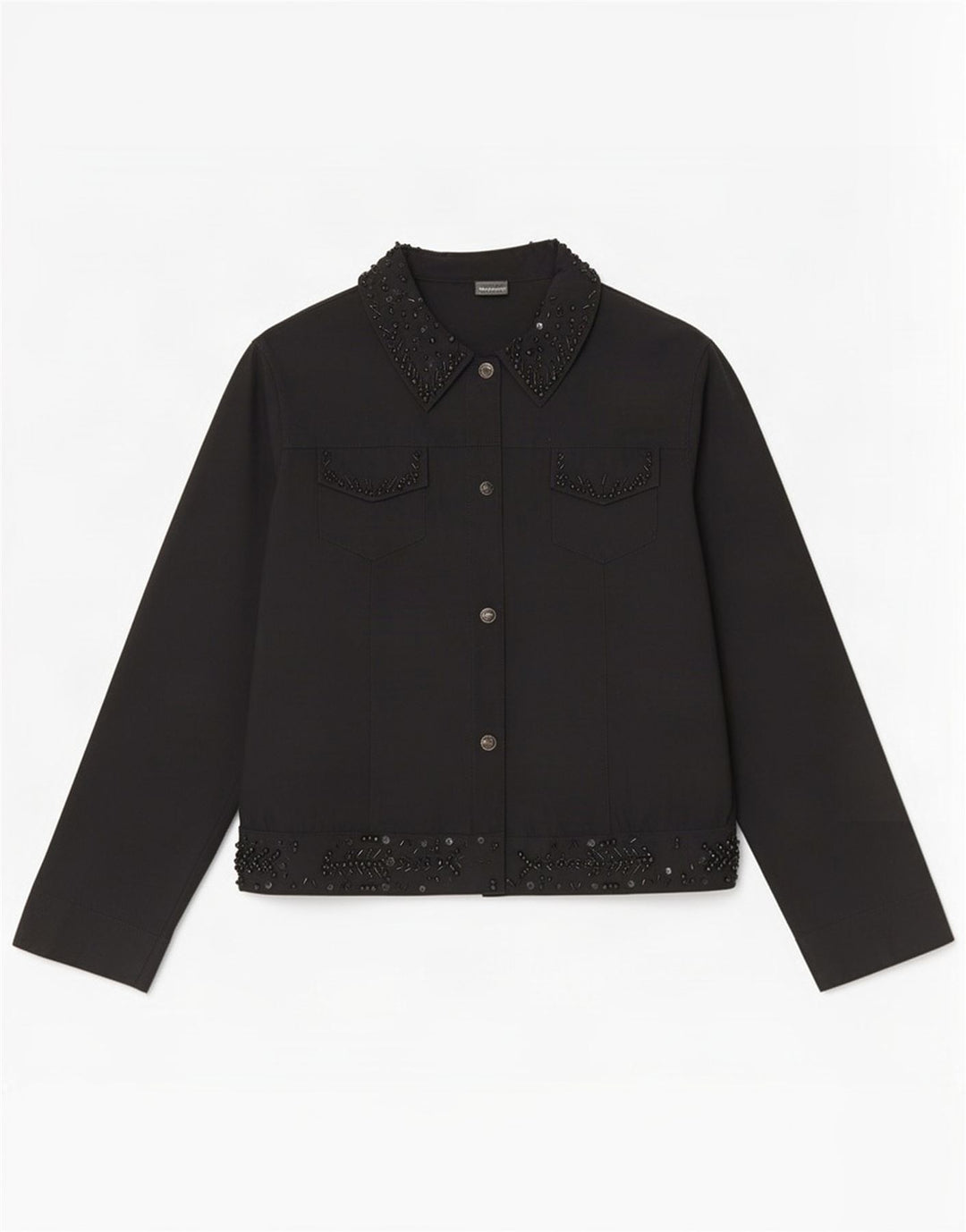 Giubbotto Bomber Donna Roccobarocco IT 46 Large Nero Cotone