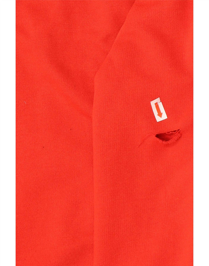 Felpa Kappa Uomo con Zip Collo Maglione XL Rosso Cotone