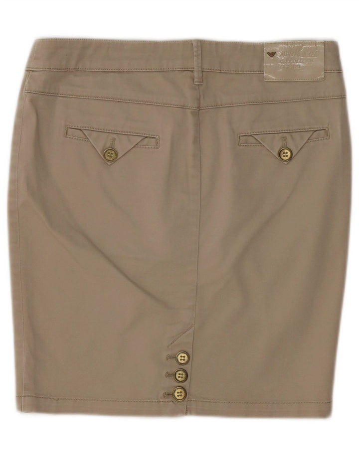 Gonna tubino da donna ARMANI EU 40 media W30 cotone beige