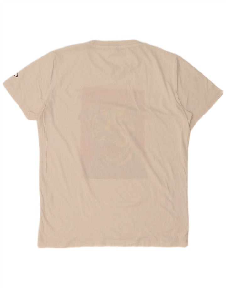 T-shirt grafica da uomo Replay Top bianco medio