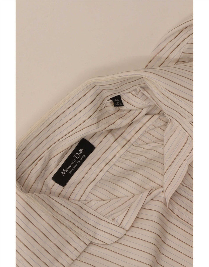 Camicia da uomo Massimo Dutti taglia 40 15 1/2 media a righe bianche