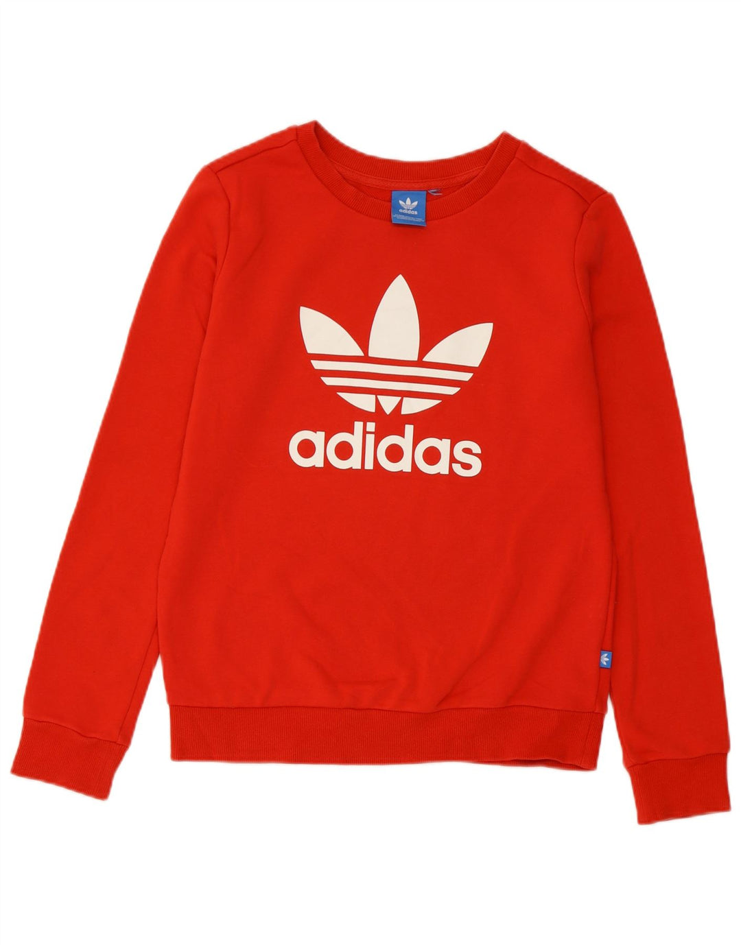 Felpa grafica da donna Adidas Jumper UK 8 Small rossa