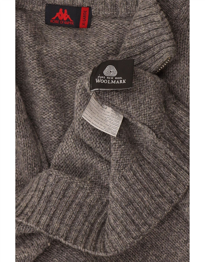Maglione Cardigan Uomo Kappa XL Grigio Lana