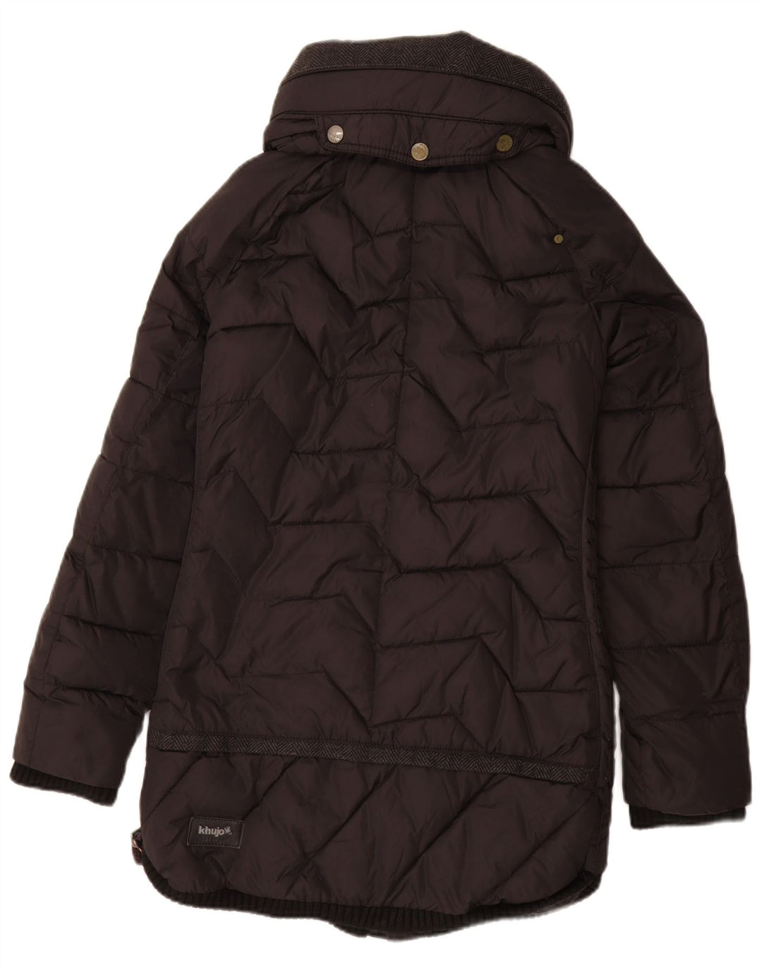 Cappotto imbottito da donna KHUJO UK 10 piccolo nylon nero