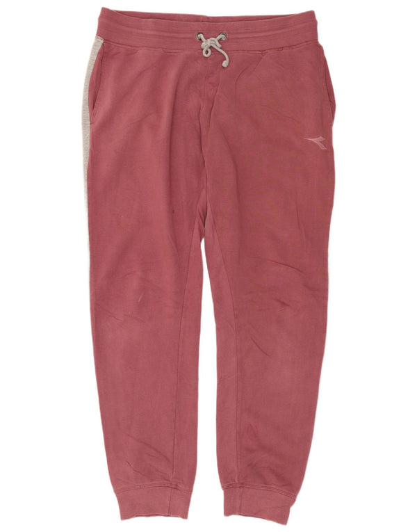 Diadora Pantaloni da tuta da donna Joggers UK 16 Large Rosa Colourblock