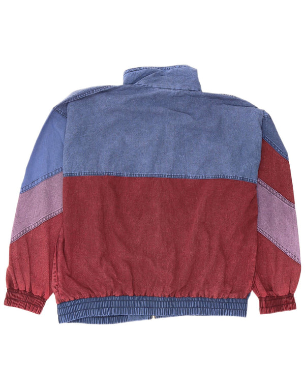 Giubbotto bomber da uomo Brugi UK 40 Large Blu in poliestere color block