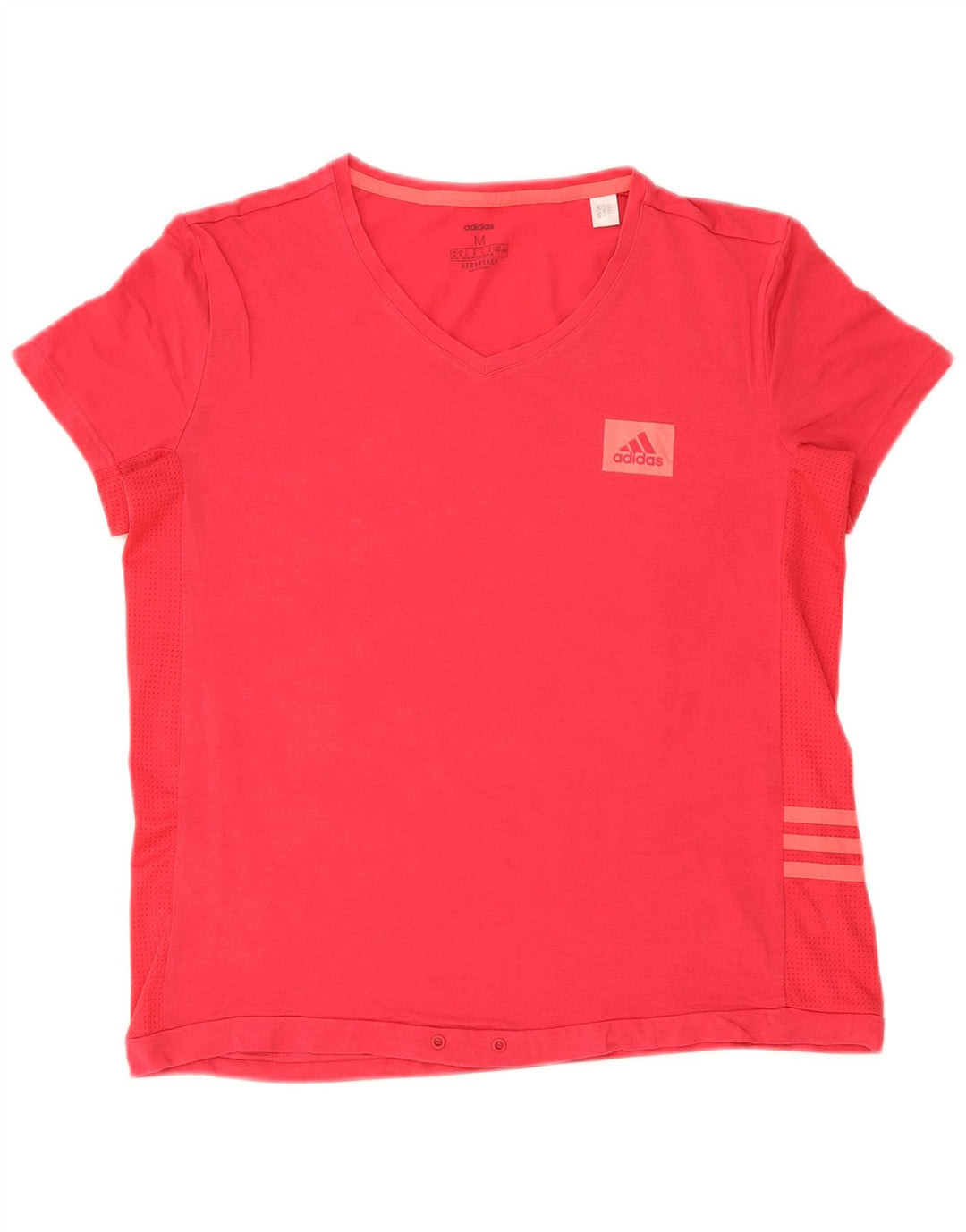 T-shirt da donna Adidas Top UK 12/14 cotone rosso medio