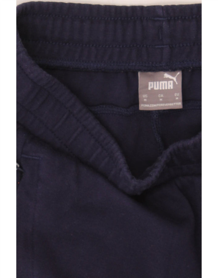 PUMA Mens Tracksuit Trousers Medium  Navy Blue Cotton Vintage Puma and Second-Hand Puma from Messina Hembry 