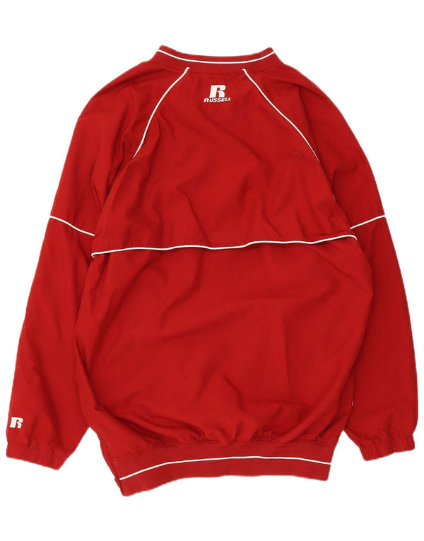 Giacca da ginnastica da uomo Russell Athletic, pullover, piccola, in poliestere rosso