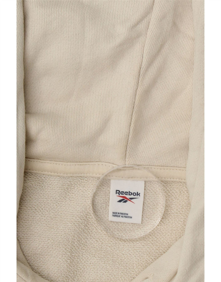 Maglia con cappuccio REEBOK da uomo XL in cotone bianco