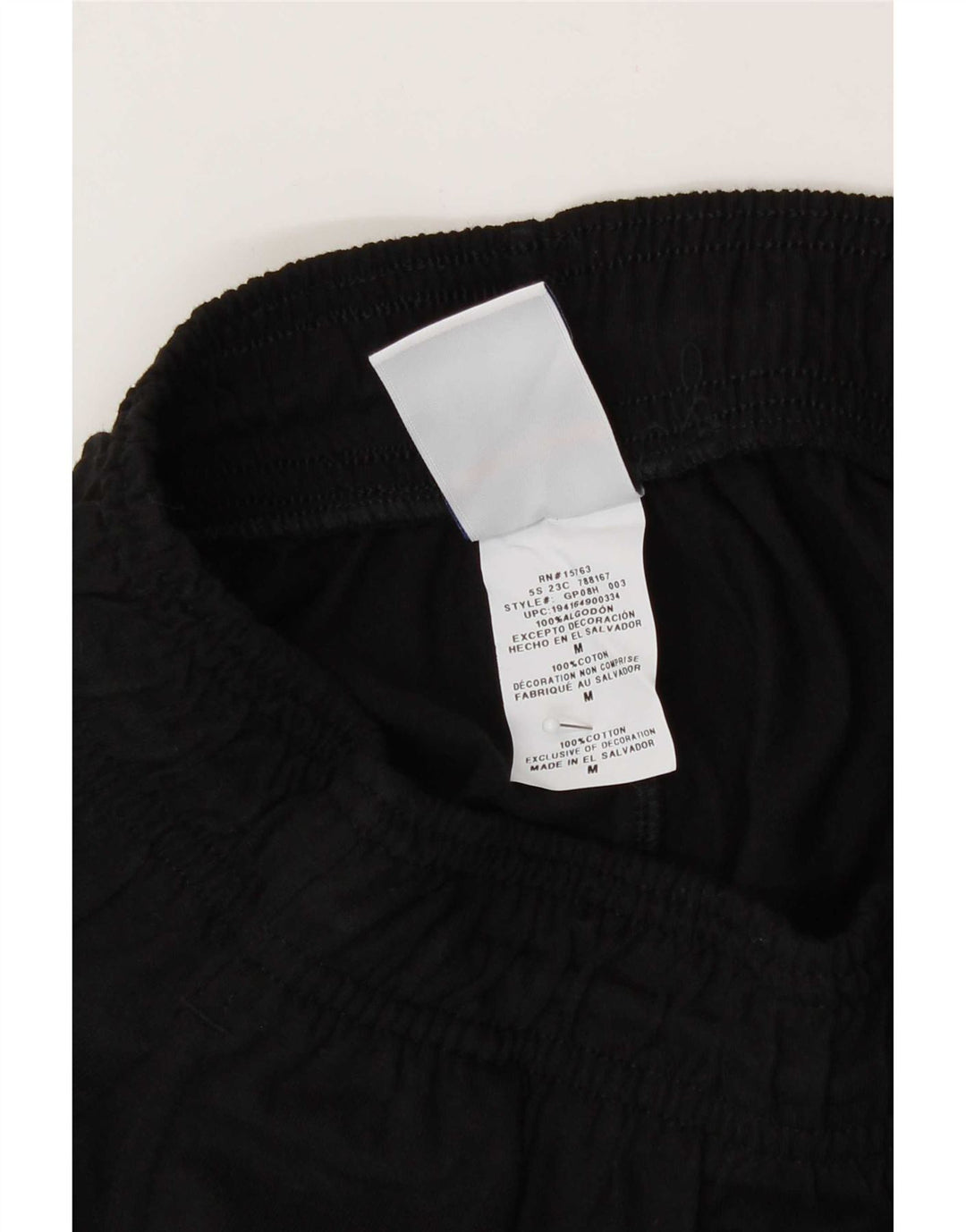 Pantaloni da tuta con grafica Champion da uomo, pantaloni da jogging, cotone medio nero
