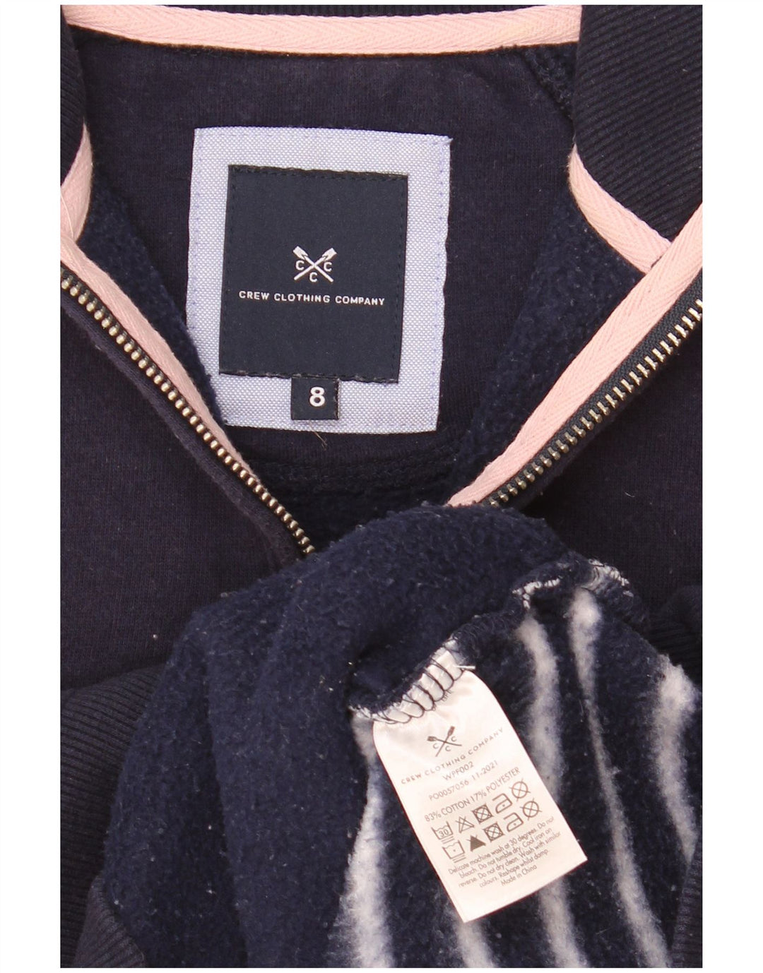 Crew Clothing Felpa oversize da donna Maglione UK 8 Small Blu navy