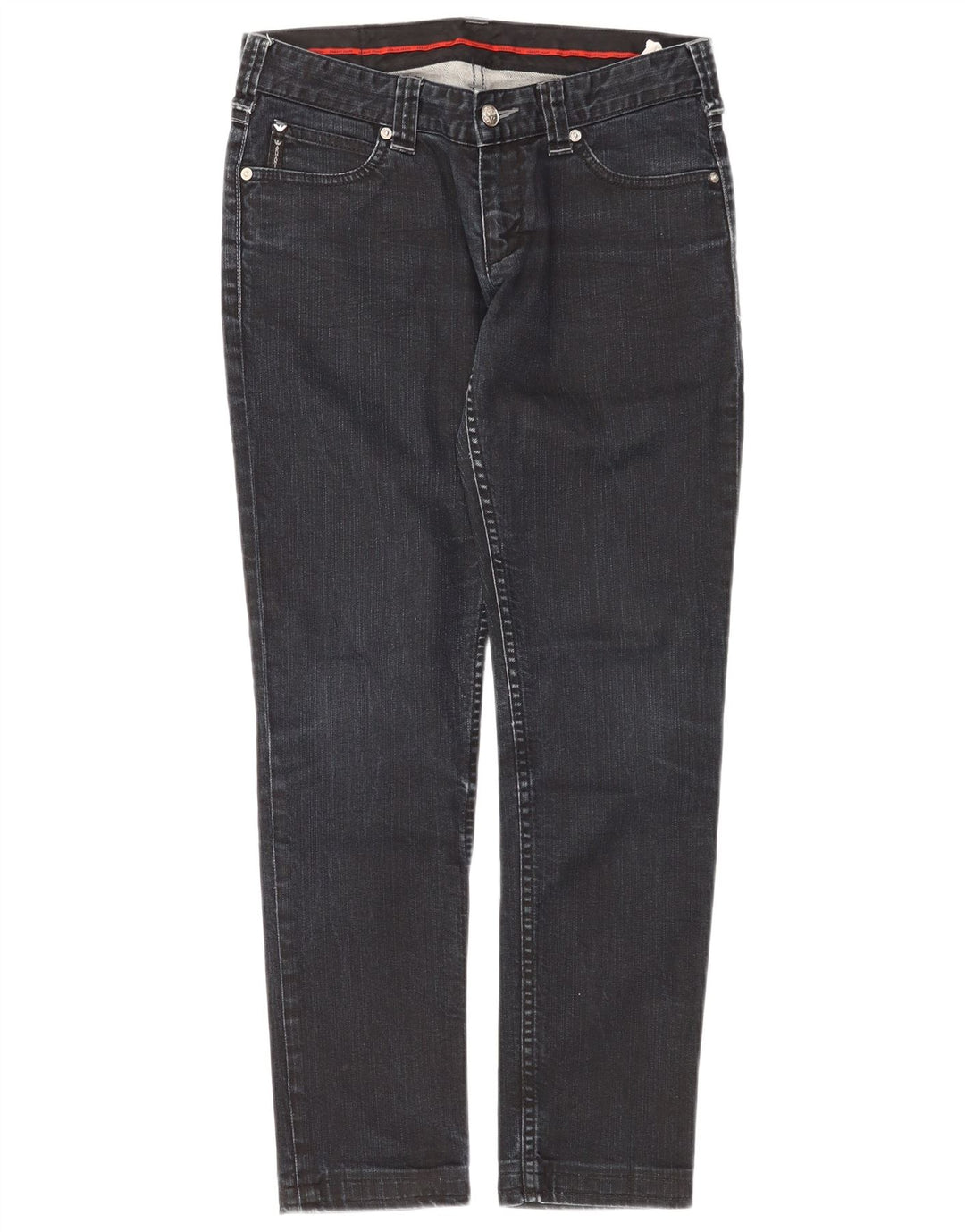 Jeans slim da donna Armani W27 L28 cotone blu navy