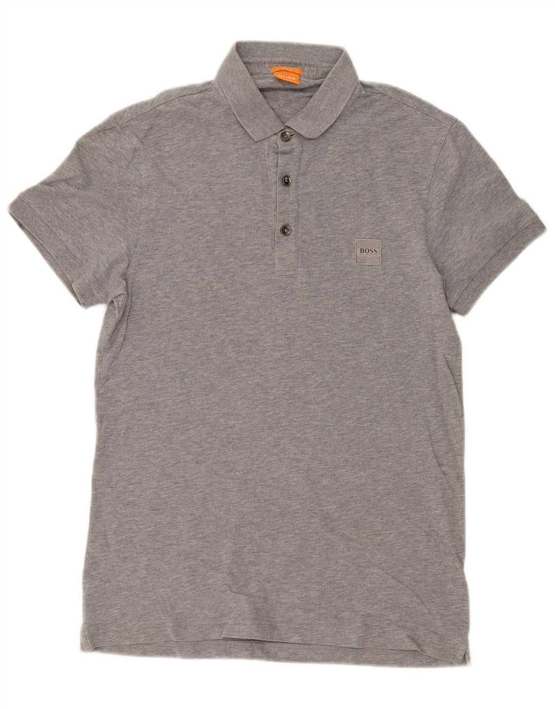 Polo slim fit da uomo Hugo Boss piccola in cotone grigio