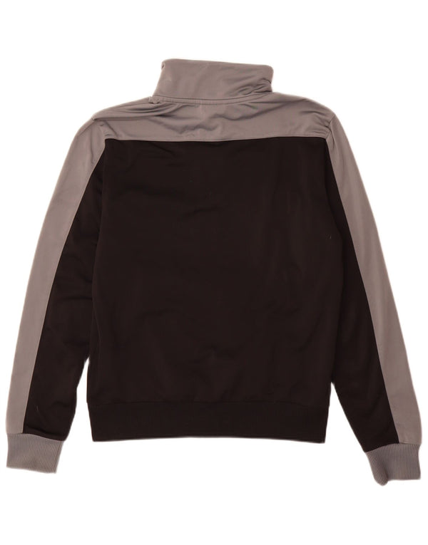 Giacca da ginnastica da uomo Puma Small in poliestere color block nero