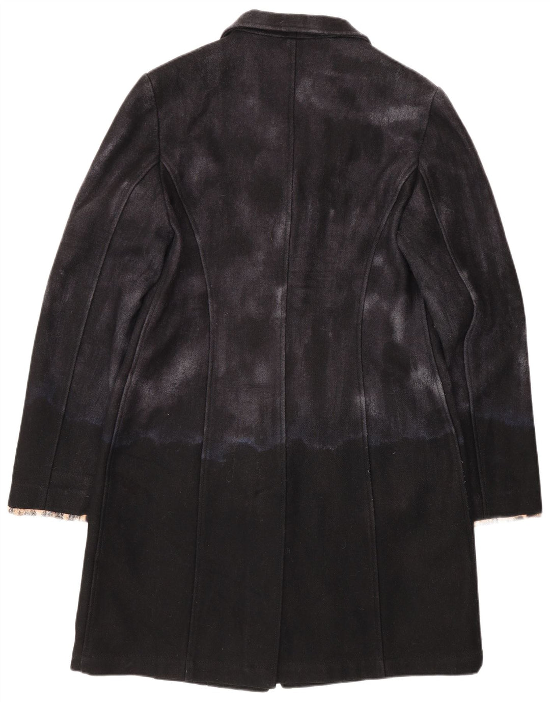 Cappotto da donna Moschino UK 14 Lana color block medio nero
