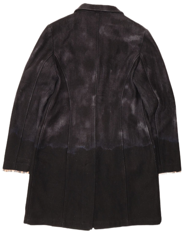 Cappotto da donna Moschino UK 14 Lana color block medio nero