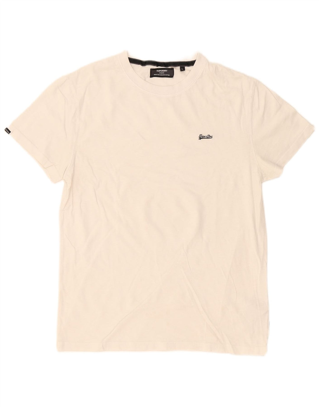 T-shirt da uomo Superdry Top grande in cotone bianco