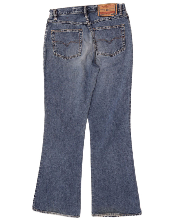 Diesel Jeans Bootcut da donna UK 14 L W32 L30 Blu Cotone