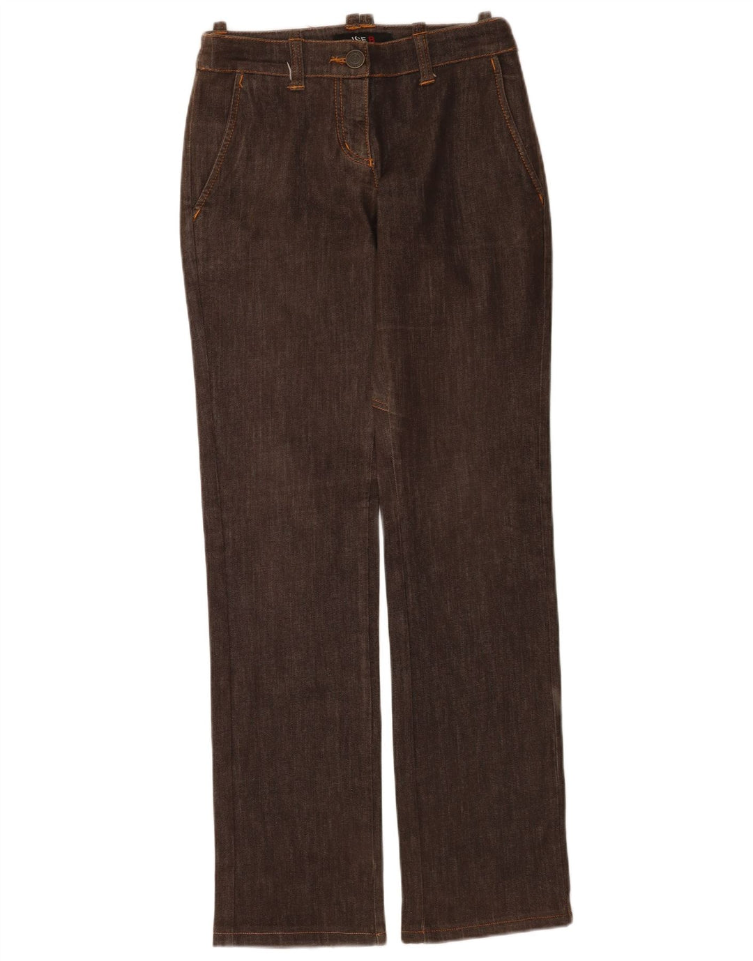 Jeans dritti da donna Iceberg IT 42 medio W28 L34 cotone marrone