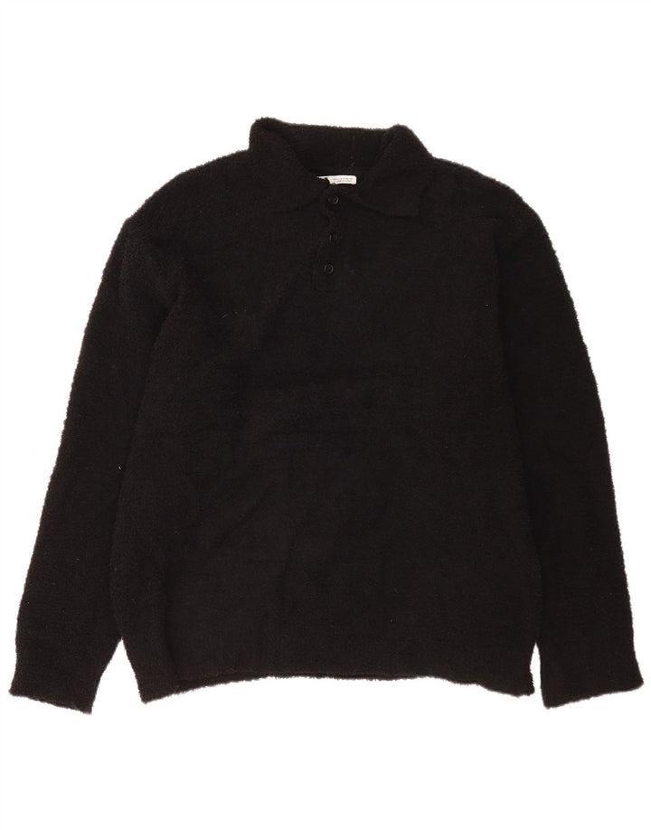 Maglione in pile da uomo Zara con collo alto XL poliestere nero