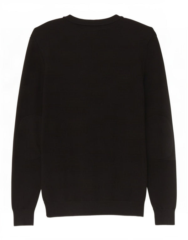 Maglione cardigan da uomo Jack & Jones in cotone nero medio