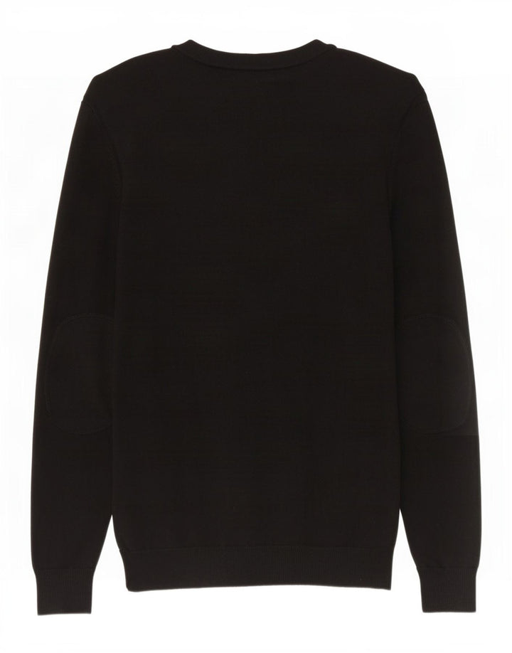 Maglione cardigan da uomo Jack & Jones in cotone nero medio