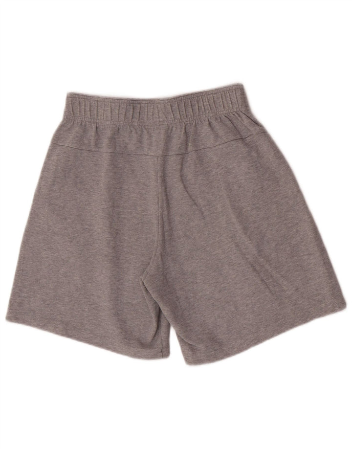Pantaloncini sportivi da uomo Adidas in cotone grigio medio