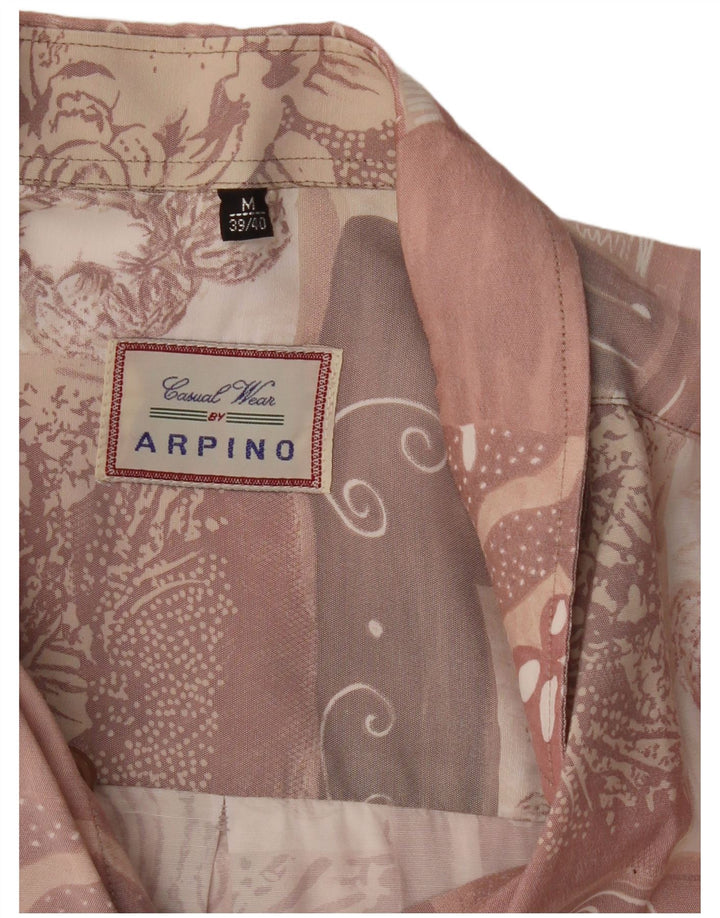 Camicia da uomo a maniche corte ARPINO taglia 39/40 Patchwork rosa medio