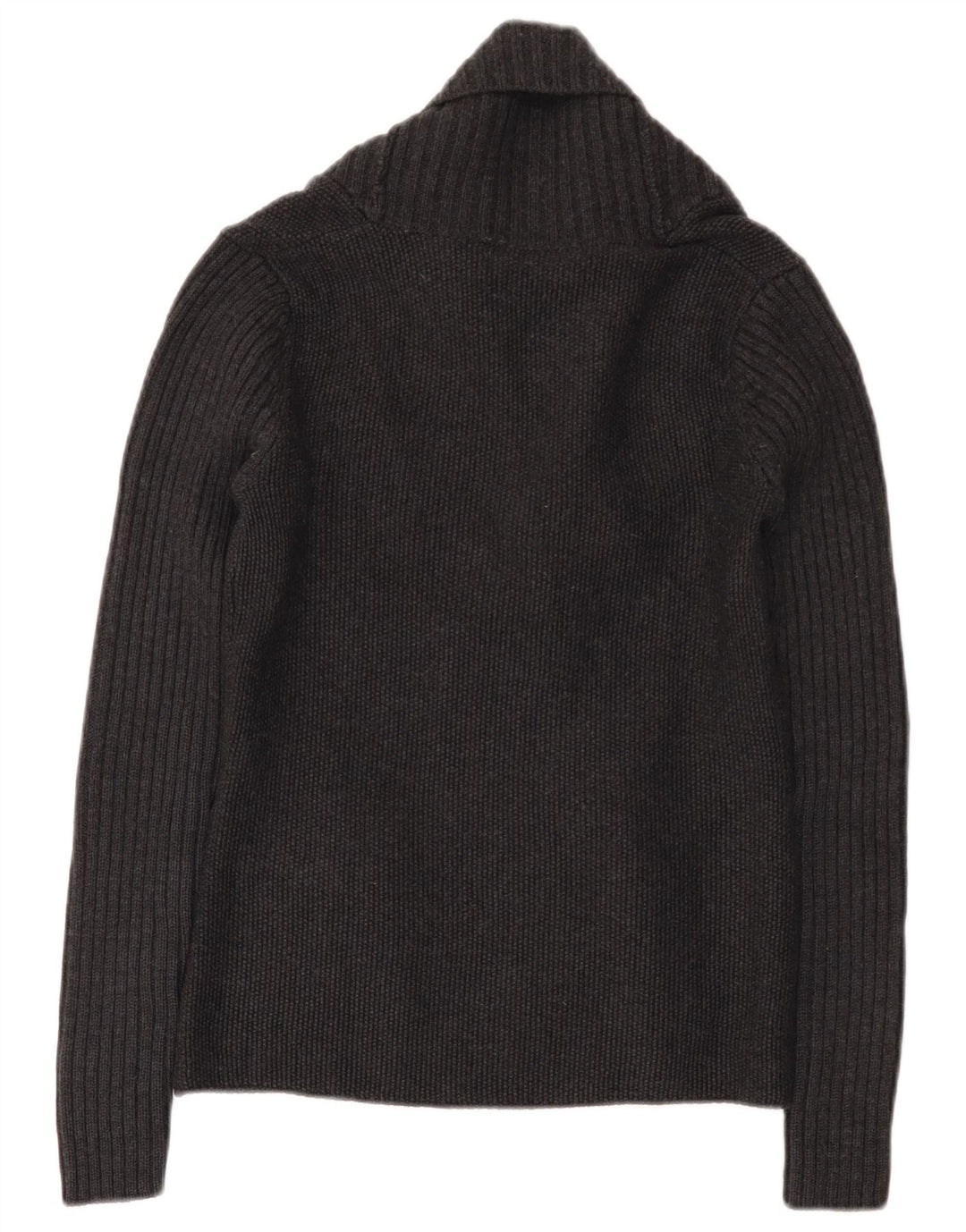 Maglione cardigan doppio petto da donna Jeckerson UK 10 piccolo grigio
