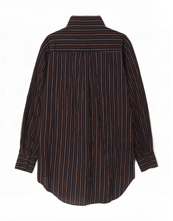 Abito chemisier oversize da donna Zara UK 6 XS a righe multicolore