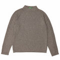 BENETTON Womens Turtle Neck Jumper Sweater UK 14 Medium Grey Polyamide