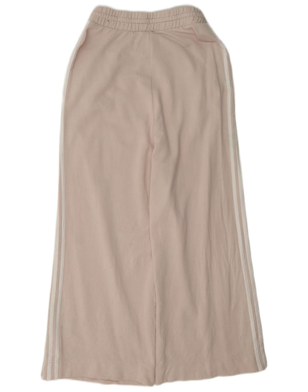 Pantaloni da tuta da donna Adidas a gamba larga UK 8/10 Small Pink Cotton