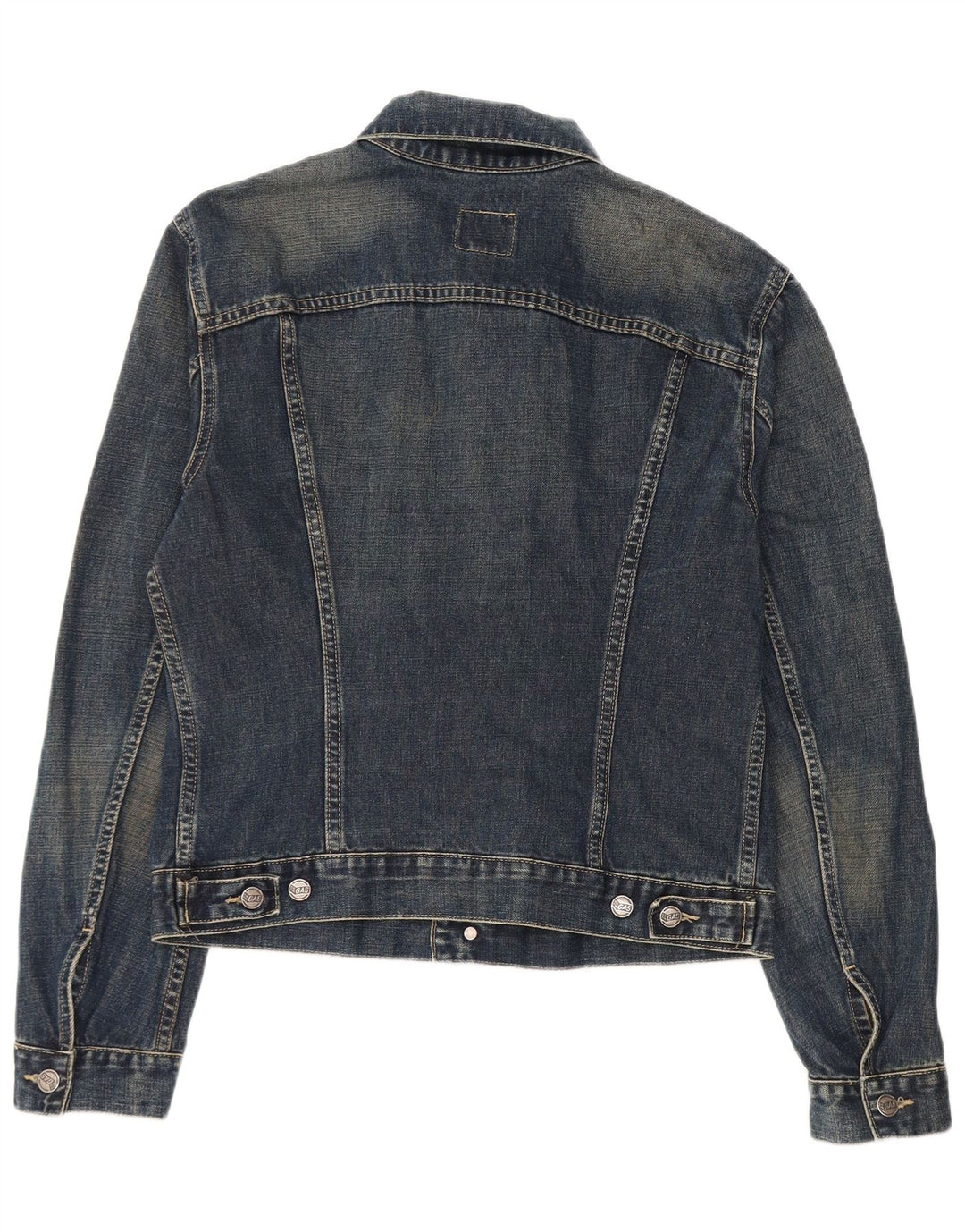 Giacca in denim corta da donna Gas UK 16 grande cotone blu navy