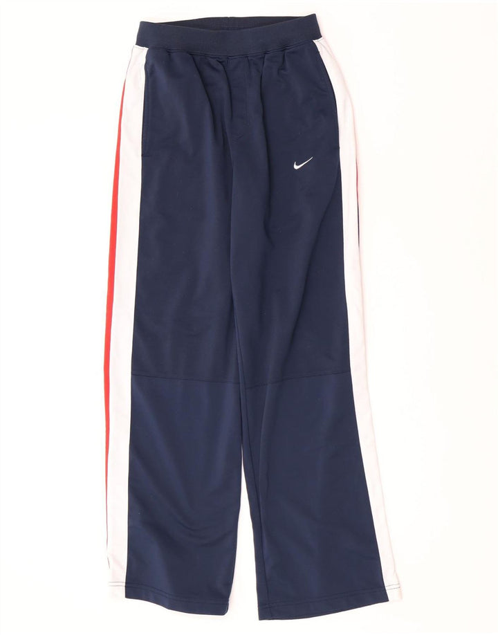 Pantaloni della tuta da ragazzo Nike 12-13 anni Large Blu Navy Colourblock