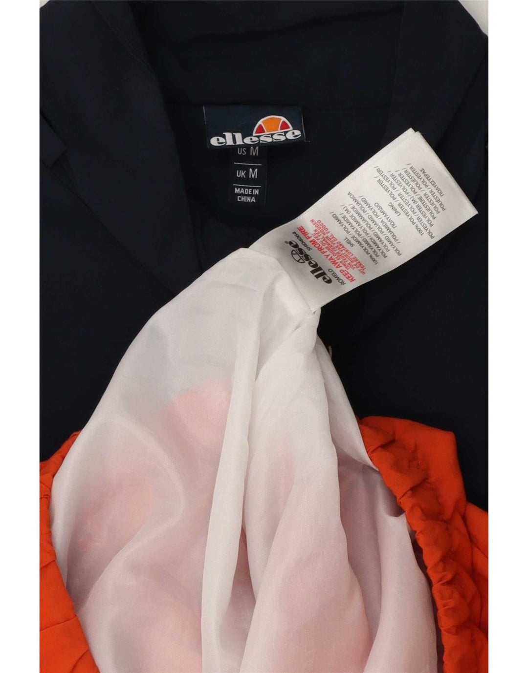 Giacca da ginnastica da uomo Ellesse, color block arancione medio