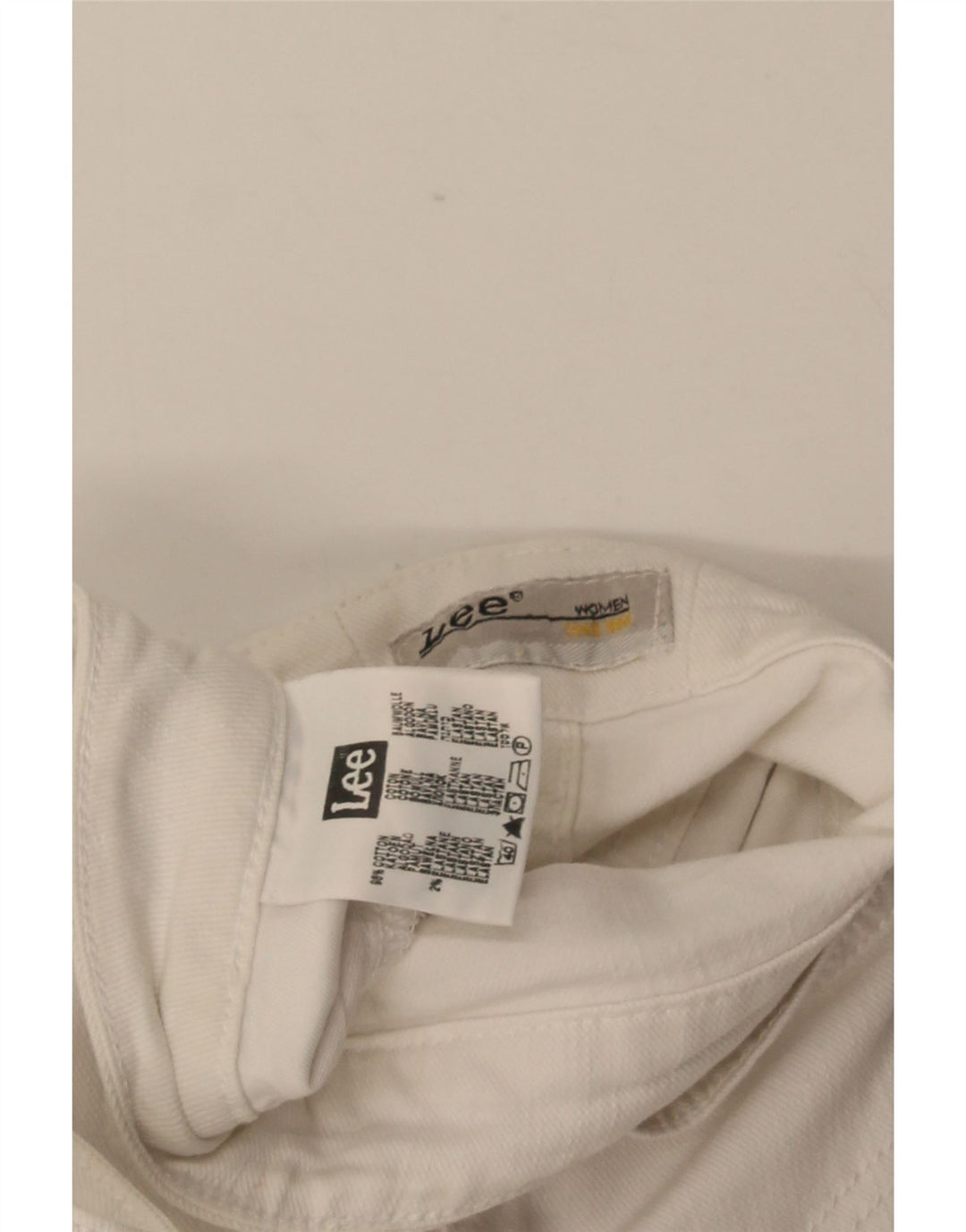 Jeans Lee Norma Slim da donna W30 L27 cotone bianco