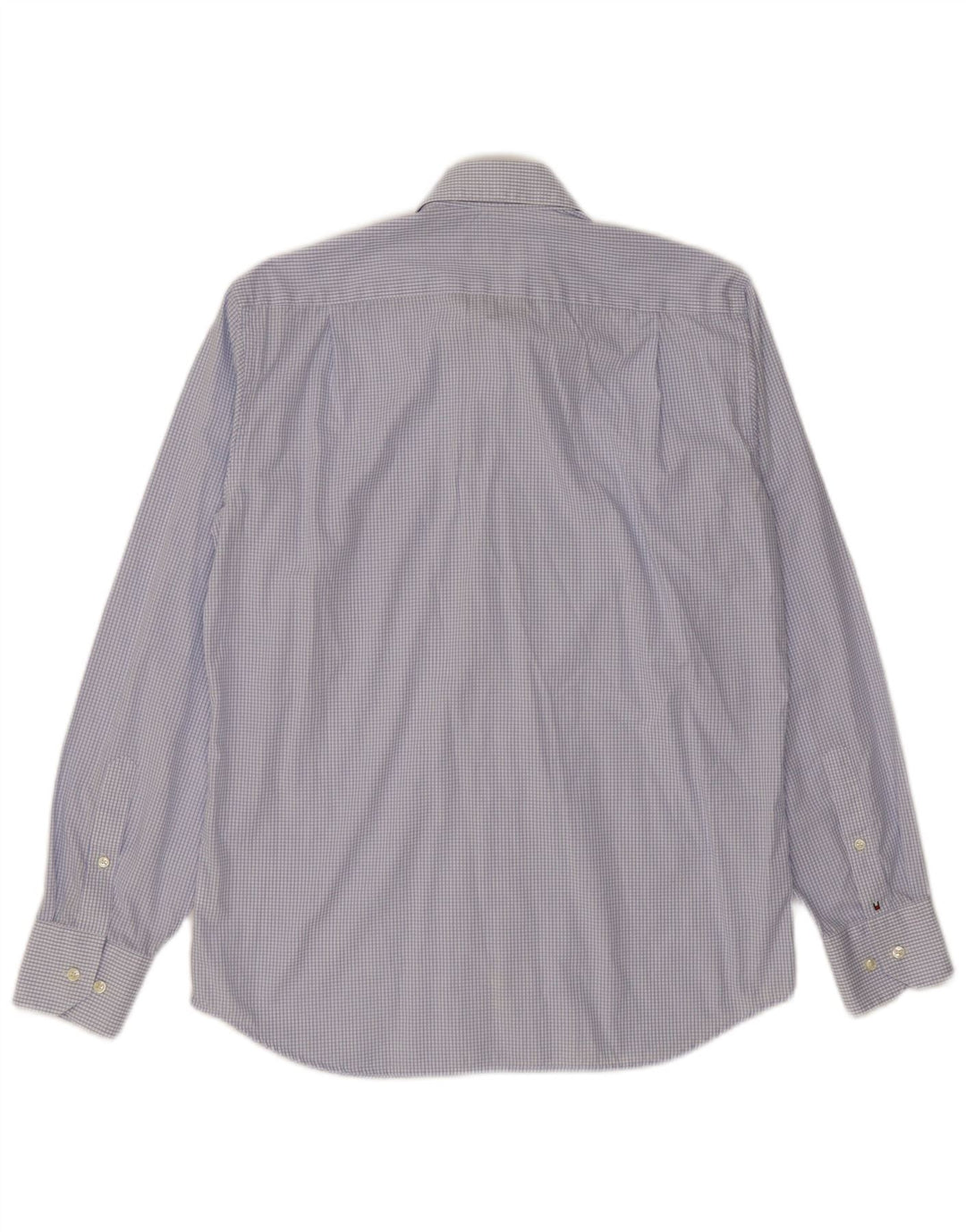 Camicia da uomo Tommy Hilfiger taglia 38 15 cotone a quadri blu medio