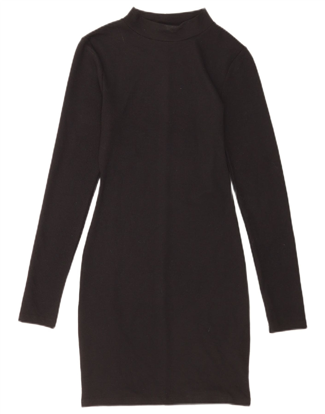 Abito tubino a maniche lunghe da donna Zara UK 8 piccolo poliestere nero