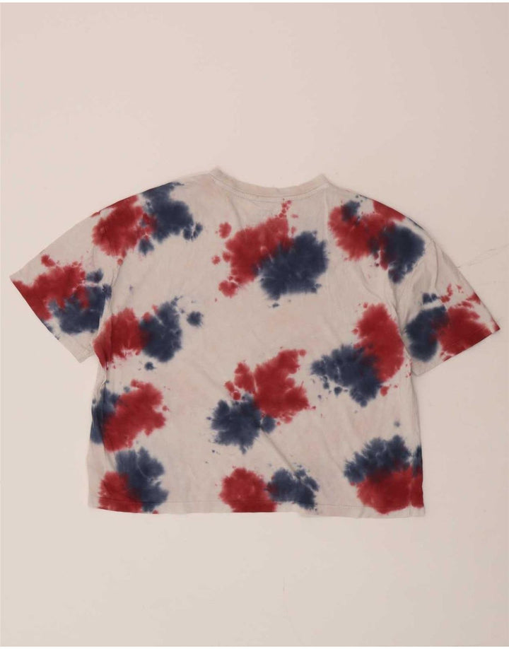 T-shirt grafica oversize corta da donna Vans Top UK 10 Small White Tie Dye
