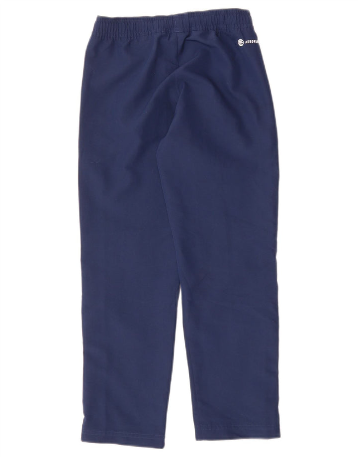 Pantaloni da tuta ADIDAS Aeroready da bambino 7-8 anni in poliestere blu navy