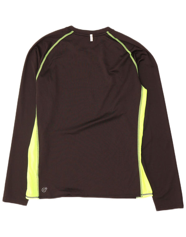 Puma Mens Top Long Sleeve Large Black Colourblock