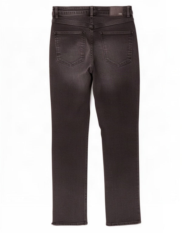 Jeans dritti da donna Zara EU 38 Small W28 L26 Grigio