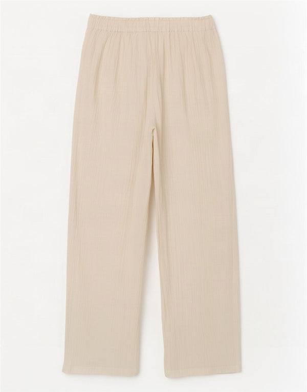 Pantaloni a vita alta da donna Marks & Spencer UK 8 piccoli W28 L30 bianchi