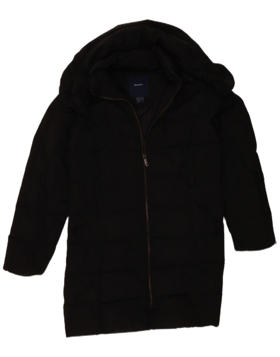 Cappotto imbottito con cappuccio da donna Gant UK 16 grande poliestere nero