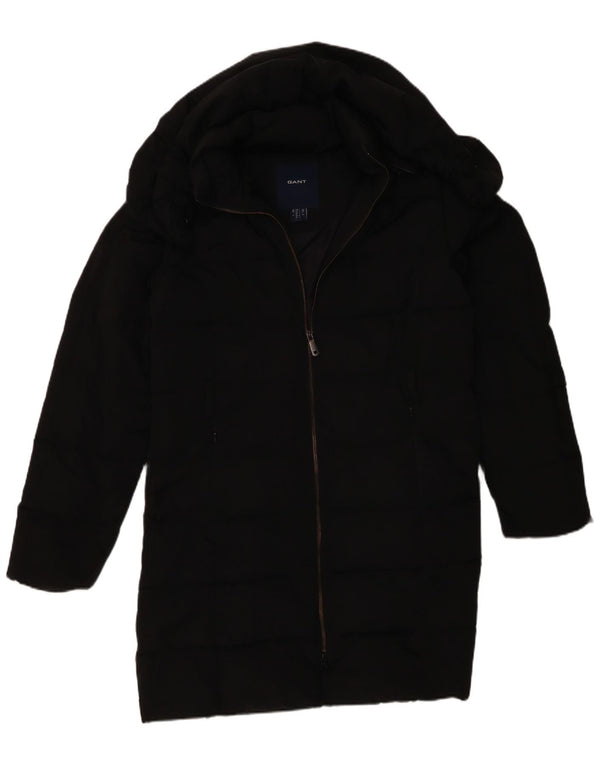 Cappotto imbottito con cappuccio da donna Gant UK 16 grande poliestere nero