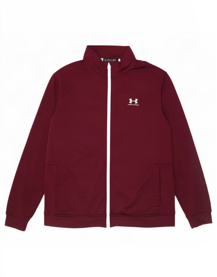 Giacca da ginnastica da uomo Under Armour XL Borgogna in poliestere